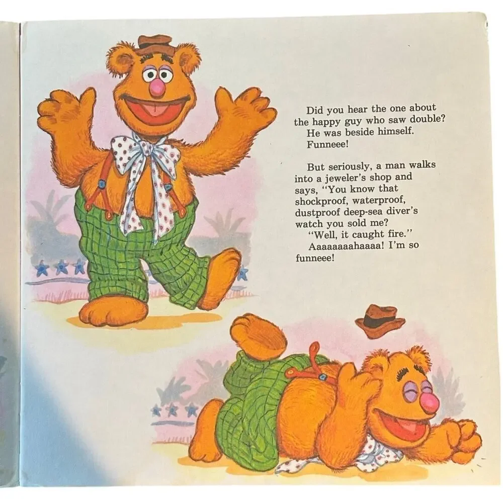 Vintage 1981 Fozzie's Big Book of Sidesplitting Jokes, Muppet Press, Paperback